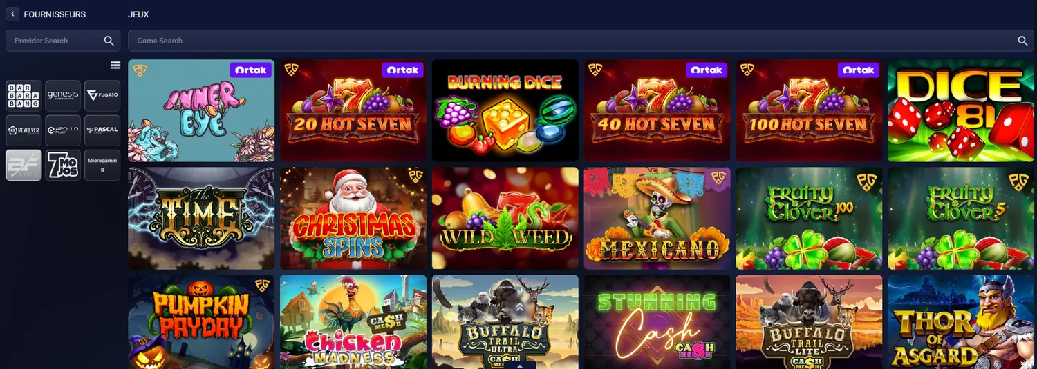 Jeux populaires comme Aviator sur Betmomo